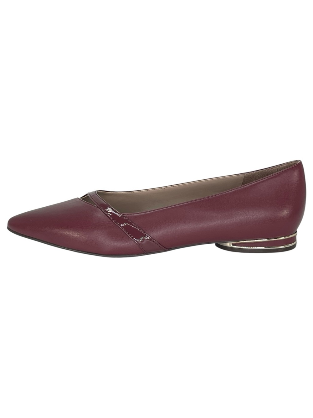 Naturalizer Bria Cranberry Faux Leather Womens Flats Size 8.5M - Picture 3 of 11